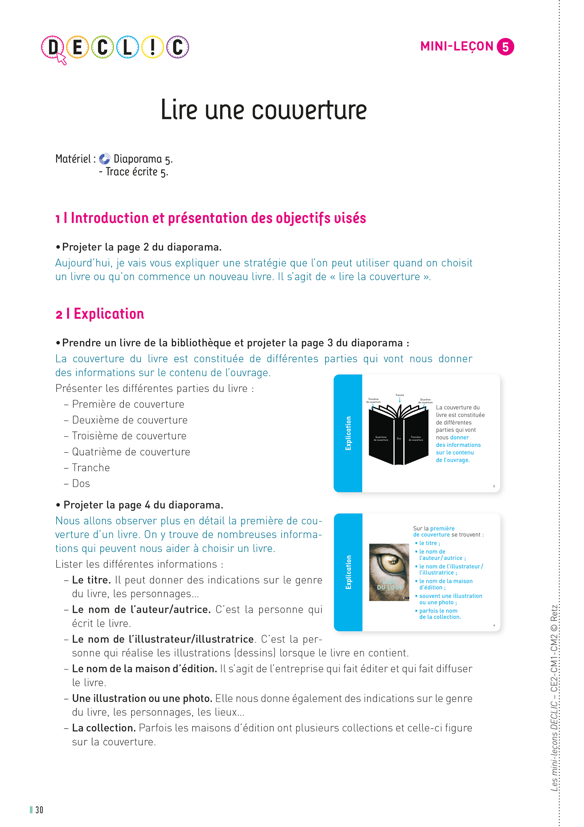 Première page de la mini-leçon