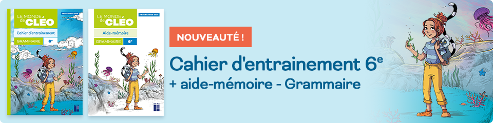 Nouveauté ! Cahier d'entraînement 6e + Aide-mémoire - Grammaire