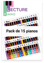 Pack de 15 pianos