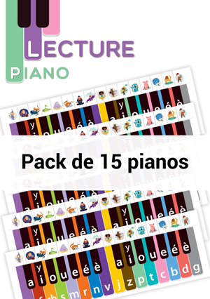 Pack de 15 pianos