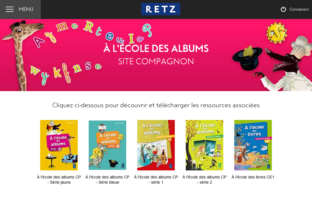 À l’école des albums CP Séries Jaune et Bleue