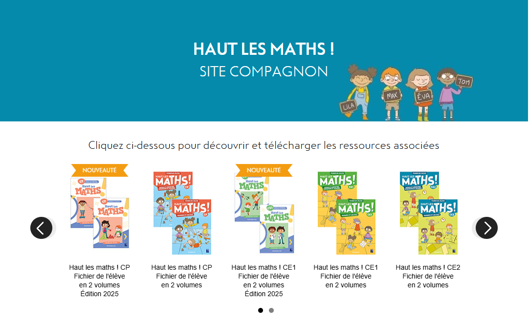 Haut les maths ! du CP au CM2