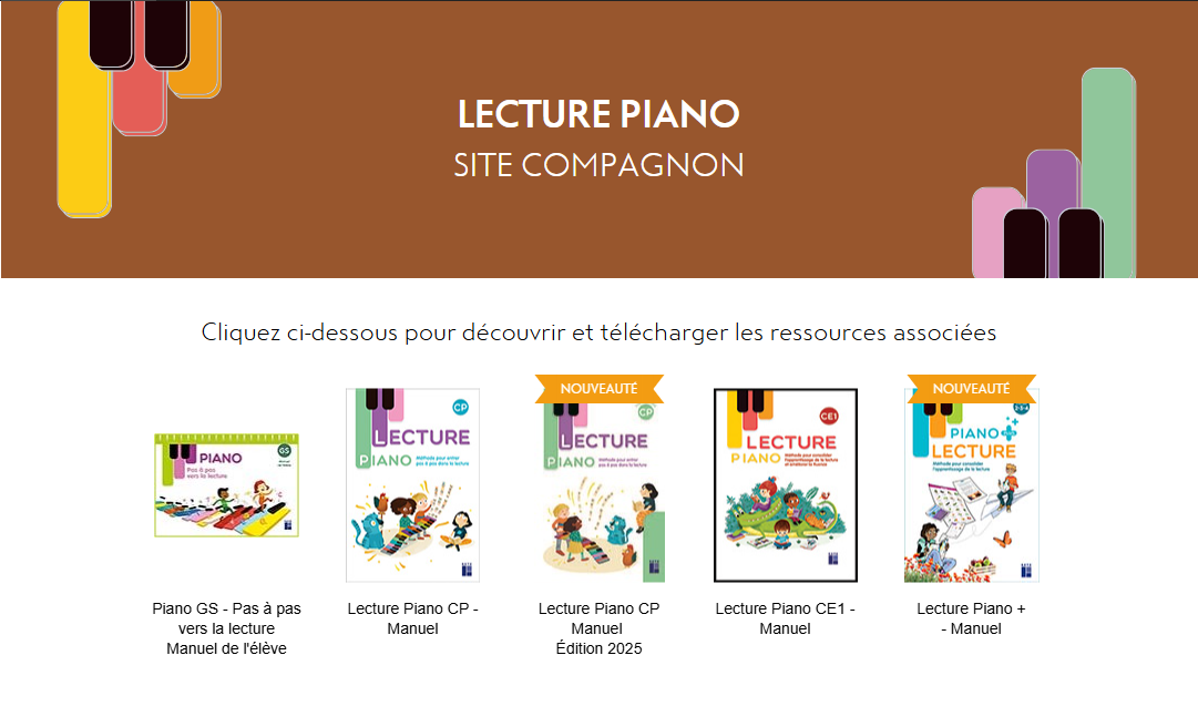 Lecture Piano CP et CE1, Piano GS