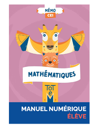 Manuel numérique Élève - Mémo CE1
