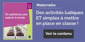 Ouvrage 50 expériences pour explorer le monde Maternelle