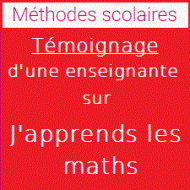 Témoignage d'une enseignante sur J'apprends les maths