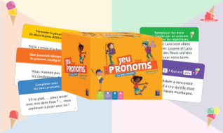 Visuel de présentation de la boite "Jeux des pronoms"
