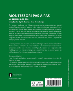 Montessori Pas à Pas : Les sciences 6-12 ans