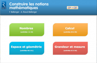 Construire les notions mathématiques (+ CD-Rom) - nouvelle édition conforme aux programmes 2016