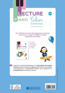 Lecture Piano CP - Cahier d'exercices