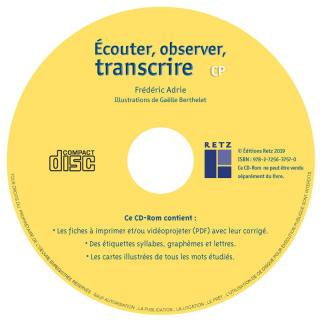 Écouter, observer, transcrire - CP (+ CD Rom/Téléchargement)