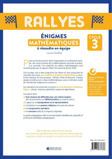 Enigmes Mathématiques à résoudre en équipe - Cycle 3 (+ CD-Rom/téléchargement)