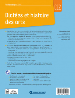 Dictées et histoire des arts CE2 (+ ressources numériques)