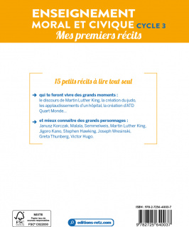 Enseignement moral et civique Cycle 3 : Mes premiers récits