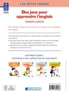 Des jeux pour apprendre l'anglais - 9-11 ans