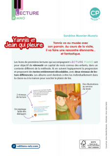 Lecture Piano CP - Album Yannis et Jean qui pleure - Pack de 5