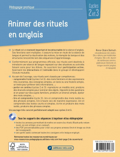 Animer des rituels en anglais - Cycles 2 et 3 (+ ressources numériques)