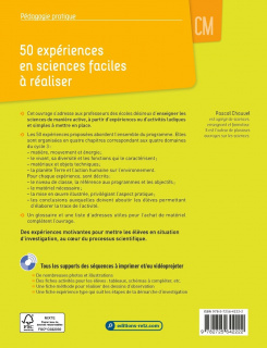 50 expériences en sciences faciles à réaliser CM (+ ressources numériques)