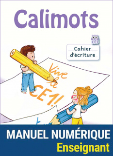 Calimots CE1 - Cahier d'écriture - Manuel numérique enseignant