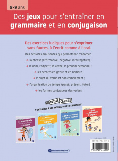 Des jeux pour s'entrainer en grammaire et en conjugaison 8-9 ans