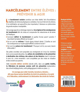 Harcèlement entre élèves : prévenir et agir