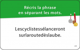 Jeux orthographiques : la course aux médailles - 7-13 ans