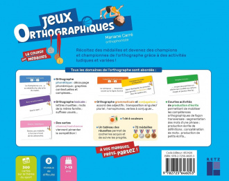 Jeux orthographiques : la course aux médailles - 7-13 ans