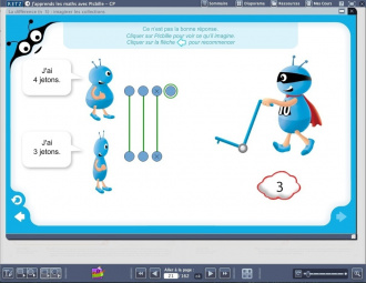J'apprends les maths avec Picbille CP - Manuel numérique enseignant avec animations - Clé USB