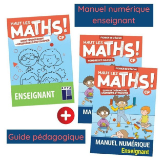 Haut les maths ! CP - Manuel numérique enseignant + guide  pédagogique - enseignant adoptant (5 ans gratuit)