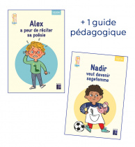 Quartier libre CE/CM : Alex a peur de réciter sa poésie + Nadir veut devenir sagefemme (Pack de 2 albums)