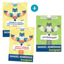Totem Mathématiques CP - Fichiers numération + géométrie (2 volumes) + cahier journal de l'enseignant(e) - Manuel numérique enseignant