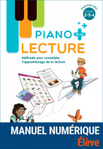 Lecture Piano + - Manuel de l'élève - Manuel numérique élève