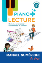 Lecture Piano + - Manuel de l'élève - Manuel numérique élève
