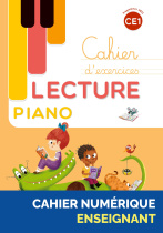 Lecture Piano CE1 - Cahier d'exercices - Programmes 2025 - Manuel numérique enseignant