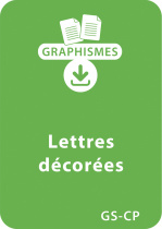 Jeux graphiques autour des lettres GS/CP - Lettres décorées